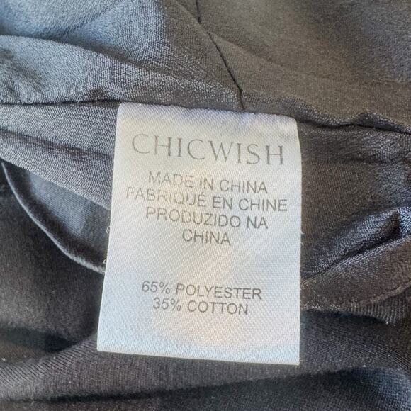 ChicWish, Bowknot Crop Top in Black, Full Zip Back, Sleeveless, Women’s Small - Picture 10 of 11